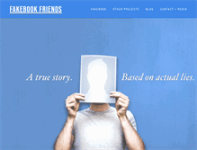 Tablet Screenshot of fakebookfriends.com